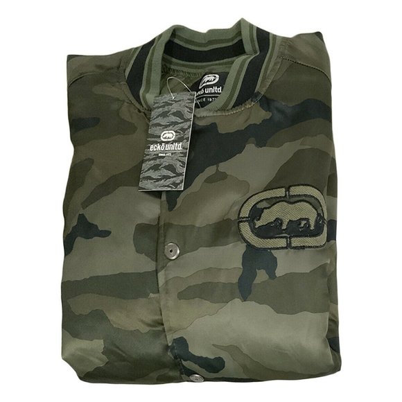 ECKO UNLTD CAMOUFLAGED MEN’S BOMBER JACKET - Picture 2 of 6